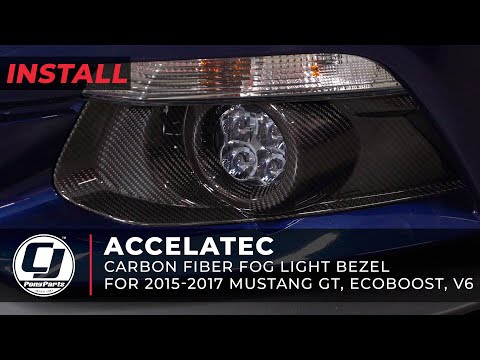2015-2017 Mustang Install | ACCELATEC Carbon Fiber Fog Light Bezels
