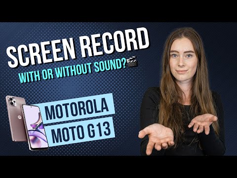 Motorola moto g13 – How to screen record with sound • 📱 • 🎥 • 🎤 • | Tutorial
