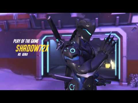 Overwatch Beta - Genji Gameplay Part 2 - (No Commentary)