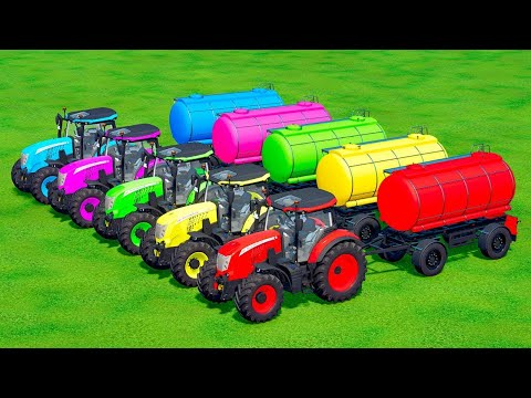 CLAAS vs JOHN DERRE vs McCORMICK vs FENDT vs VALTRA TRACTORS BATTLE | Farming Simulator 22