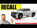 98,600 RECALLED, 2022-2023 Toyota Tundra Engine Failure! THIS IS HUGE!