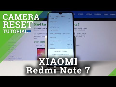 How to Restore Camera Defaults in XIAOMI Redmi Note 7 - Reset Camera Settings