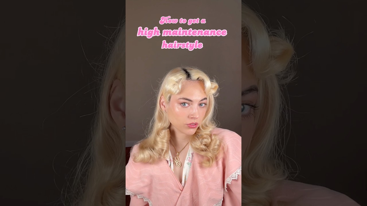 How I do my hair 👱🏻‍♀️ #Hair #vintage #1950s #tutorial #easy #hairstyle  #angemariano