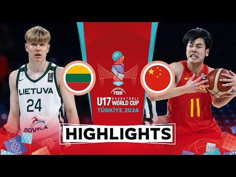 Lithuania 🇱🇹 vs China 🇨🇳 | Highlights | FIBA U17 Basketball World Cup 2024