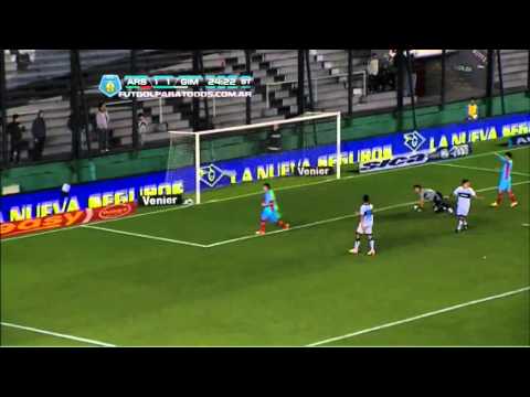 Gran respuesta de Monetti. Arsenal-Gimnasia. Fecha 13. Torneo Inicial 2013. Fútbol Para Todos