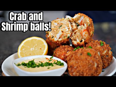 Crab and Shrimp Cakes with Cajun Cream Sauce