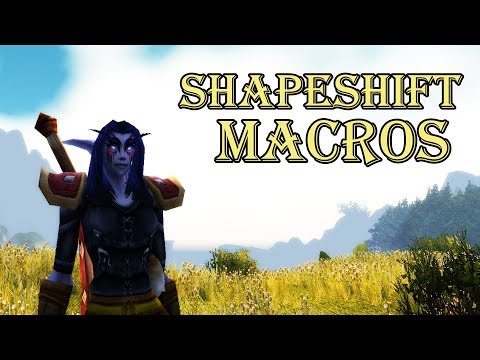WoW Classic Druid Shapeshift Macros