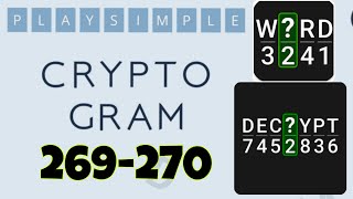 PlaySimple CRYPTOGRAM level 269 270