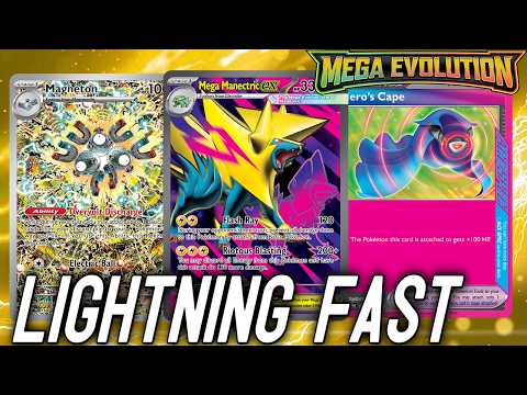 Turbo Mega Manectric Deck Sets Up Fast Taking Early KOs in the Game | PTCGL