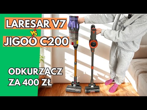 Laresar V7 vs JIGOO C200 | Dobry odkurzacz bezprzewodowy za 400 zł?
