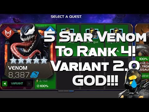 5 Star Venom To Rank 4! Full Variant 2.3.3 Run - Marvel Contest Of Champions