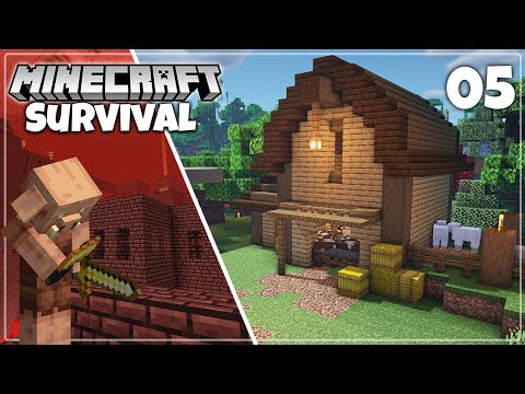 Piglin Bartering & Barn Building - Minecraft 1.16 Survival Let's Play