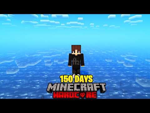 I Survived 150 Days in WATER ONLY WORLD in Minecraft Hardcore!