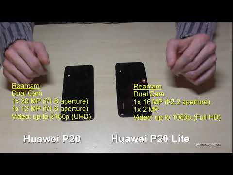 Huawei P20 vs. Huawei P20 Lite: Small Overview (Comparing Size, CPU, Camera, Battery etc.)