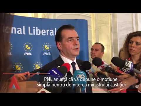 Stiri Mediafax 14 Ianuarie - PNL va depune o moţiune simplă pentru demiterea ministrului Justiţiei
