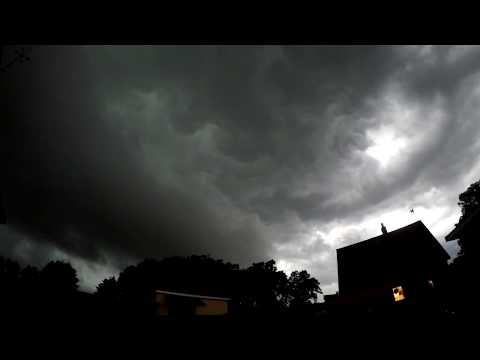 piątkowa burza nad Dąbrową! 11.08.2017 (Time-lapse) / GoPro 5