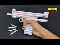 Most Powerful Paper Gun UZI That Shoots Paper Bullets Free Fire Paper Gun UZI Paper Gun How To