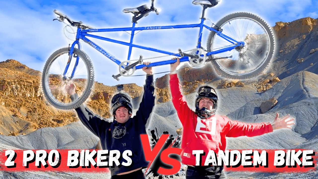 Two Professional Bikers VS One Tandem Bike (Gone Wrong)