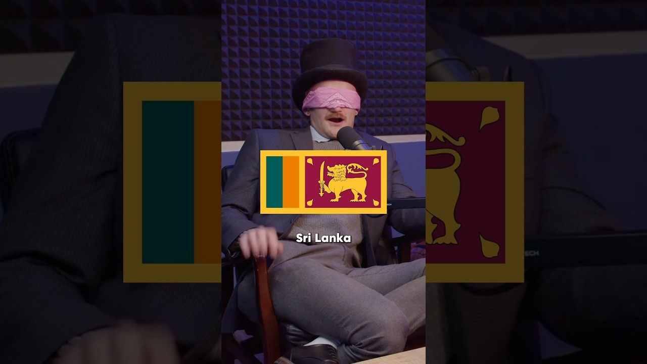 Guessing Flags While Blindfolded #vexillology #flags #comedypodcast #funny