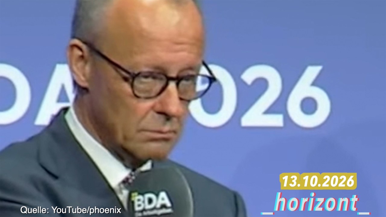Bundeskanzler Friedrich Merz und das halbvolle Glas