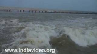 Prakasam Barrage over Krishna River at Vijayawada