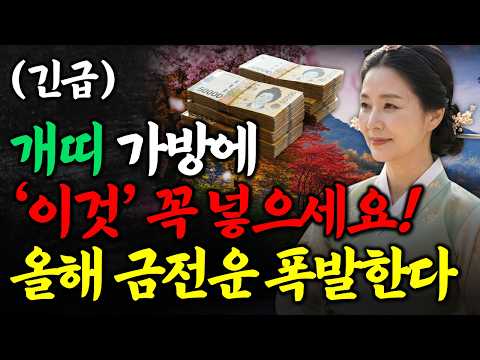 개띠 올해 초대박 납니다! 가방 안 쪽에 '이거' 꼭 넣고 다니세요 26년 금전운 대폭발해서 돈복 쏟아집니다 개띠금전운세