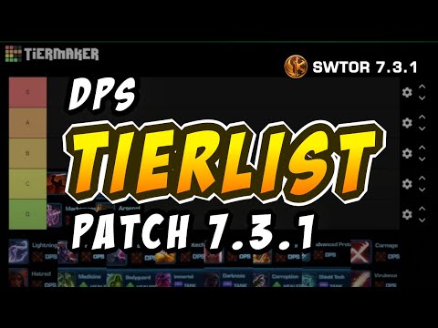 SWTOR 7.3.1 PVP TIER LIST (Best DPS Classes for Warzones)