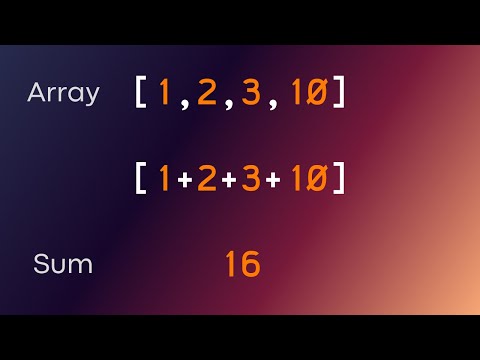 How to calculate the sum of array elements in javascript
