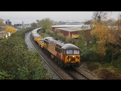 Filthy Colas Rail 56302 works the Halling sleeper train - 19/11/24