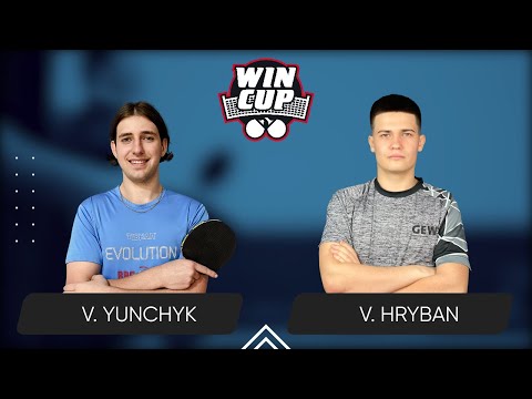 15:00 Valentyn Yunchyk - Vadym Hryban West 3 WIN CUP 11.08.2024 | Table Tennis WINCUP