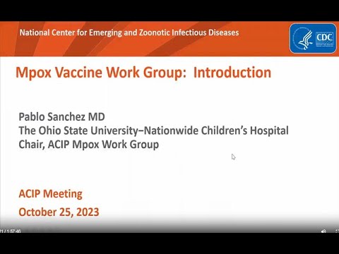 October 2023 ACIP Meeting - Mpox Vaccines
