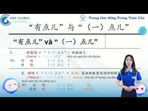 Tiếng Trung Toàn Cầu H&C - bài 15 Capítulo 15: Onde você está no final da semana? : Ponto de linguagem 2 pontos 儿 - um ponto 儿