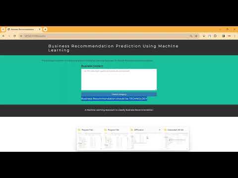 Business Recommendation Prediction using ML in Python Projects