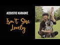[Karaoke] Stevie Wonder - Isn't She Lovely (Classical Guitar Version with Lyrics)
