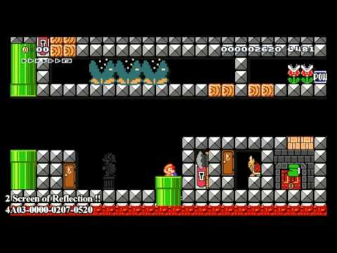 Super Mario Maker : 2 Screen of Reflection !!