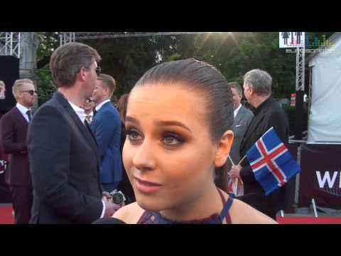 Interview María Ólafs on the red carpet in Vienna - Iceland Eurovision 2015