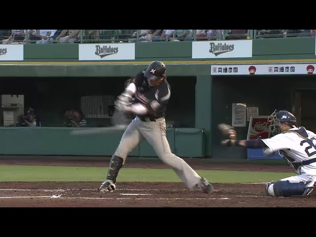 【3回表】マリーンズ・角中 基本通りのセンター返しで先制!! 2016/7/28 Bs-M
