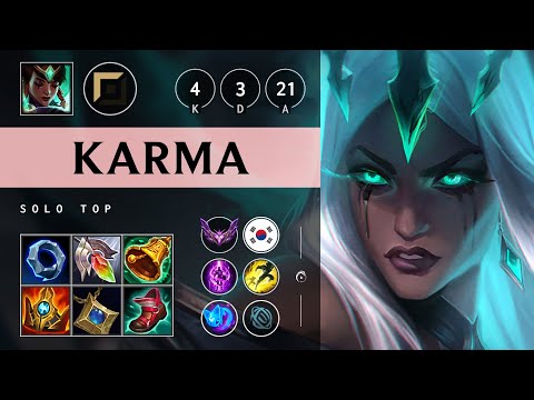 Karma Top vs Camille - KR Master Patch 14.22