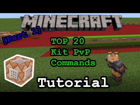 Top 20 Kit PvP Server Commands For Minecraft Bedrock | Xbox One, PS4, Windows 10, MCPE (Part 1)