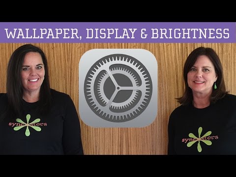 iPhone / iPad Wallpaper, Display & Brightness Settings Video