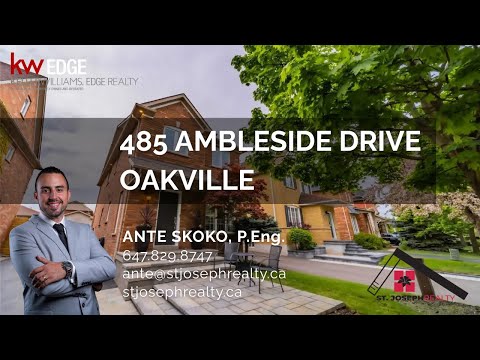 485 Ambleside Drive, Oakville | 4K Walkthrough | St. Joseph Realty Team