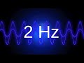 2 Hz clean pure sine wave BASS TEST TONE frequency
