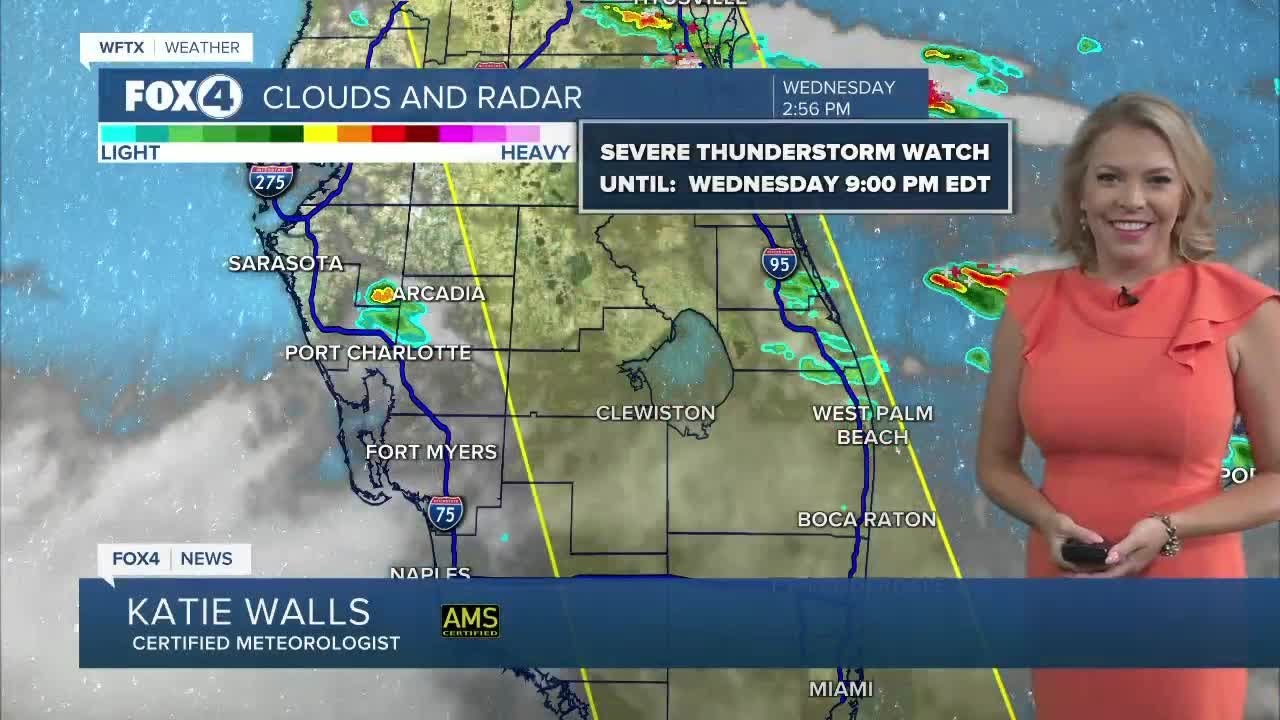 Isolated Inland Storms Expected Again Thursday