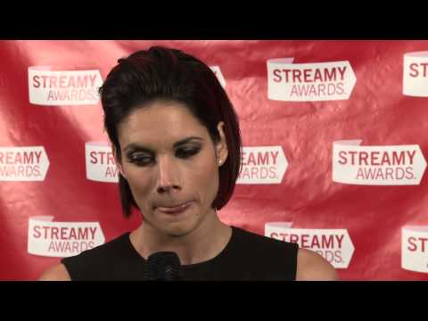 Missy Peregrym - Backstage Interview - Streamy Awards 2013