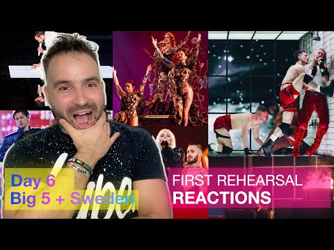 Day 6: First Rehearsal Reactions | Eurovision 2024 (Big5 + Sweden) 🇬🇧 🇩🇪 🇸🇪 🇫🇷 🇪🇸 🇮🇹