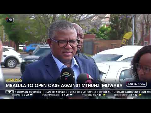 Crime In SA Mbalula to open case against Mthunzi Mdwaba