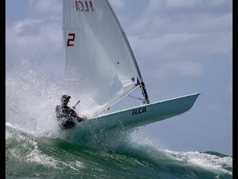 Coach says: PERFECT. Acceleration by pressing upwind in breeze #lasersailing #ilca #sailing