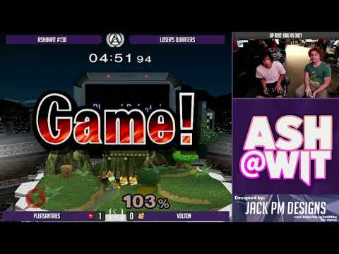 Pleasantries (Samus) vs Volton (Fox) - ASH@WIT #130 Melee Loser's Quarters
