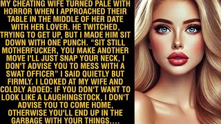 MY CHEATING WIFE TURNED PALE WITH HORROR WHEN I APPROACHED THEIR TABLE IN THE MIDDLE OF HER DATE