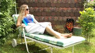 PEARL Butterfly-Sonnenbrille mit braunen Gläsern, braun